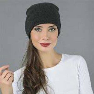 New Charcoal Grey Soft Thermal Active Outdoor Beanie Hat Packable Watchcap Cap